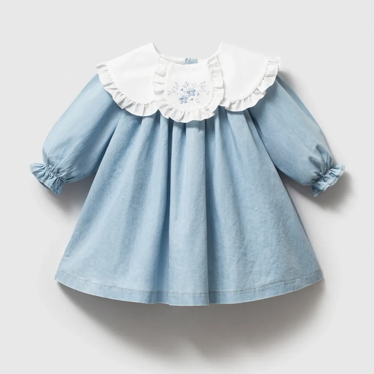 Dress — Embroidery, Ruffle detail, Collar — 9-24 months — 5232NY