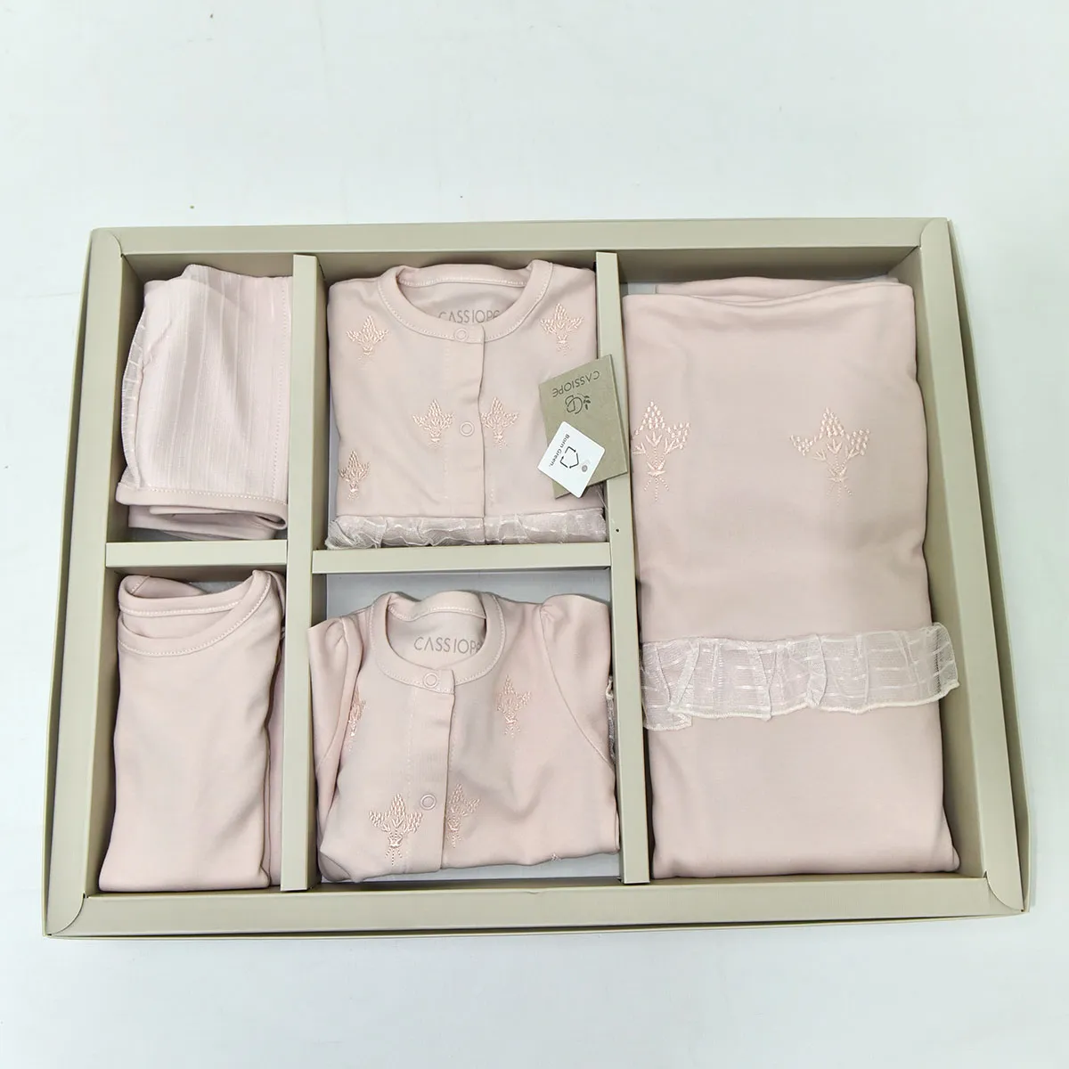 Newborn Going-Home Set — Floral motif — Set pieces: 10 — 0-3 months — 427481CS