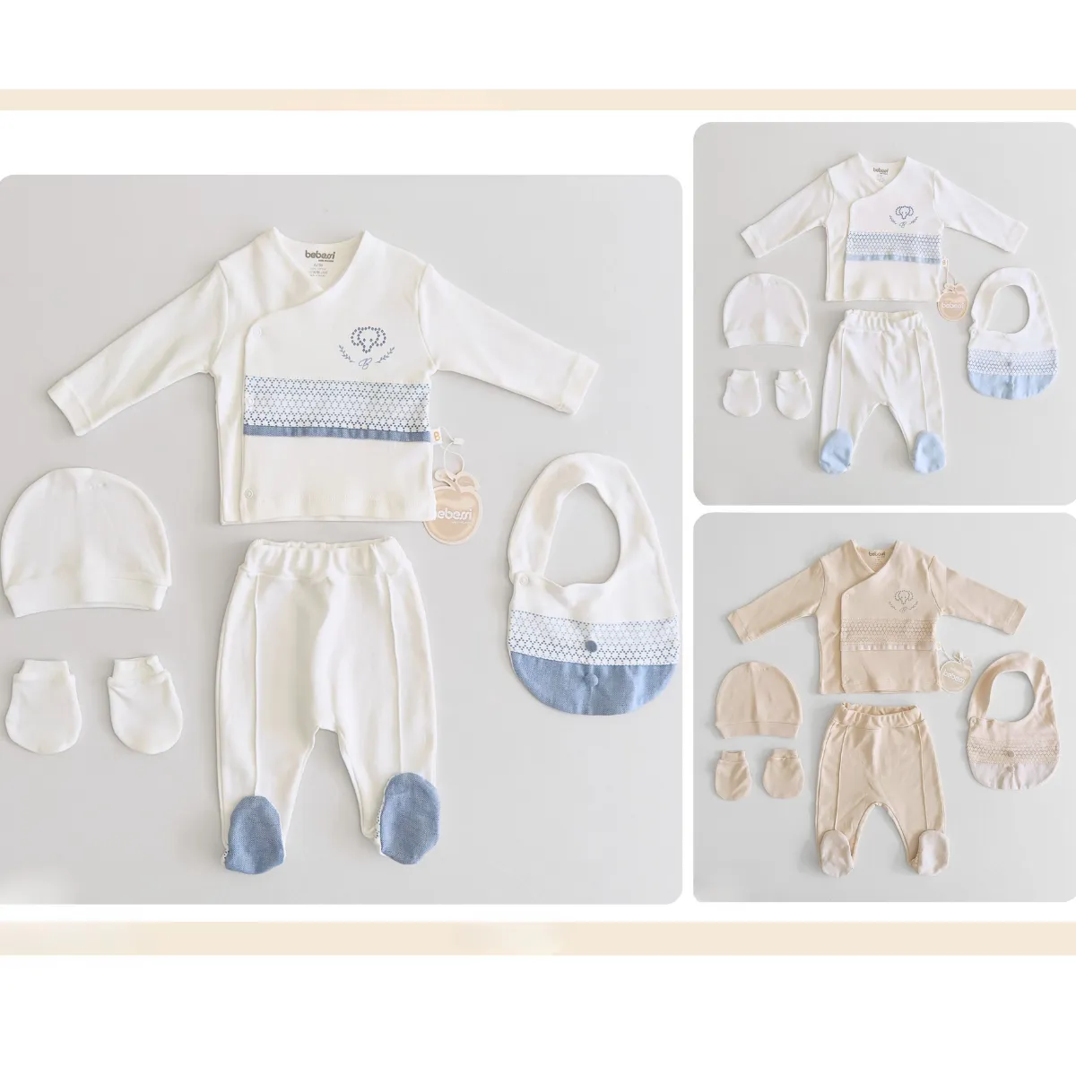 Newborn Going-Home Set — Set pieces: 5 — Pack quantity: 4 — 0-3 months — 4137BE