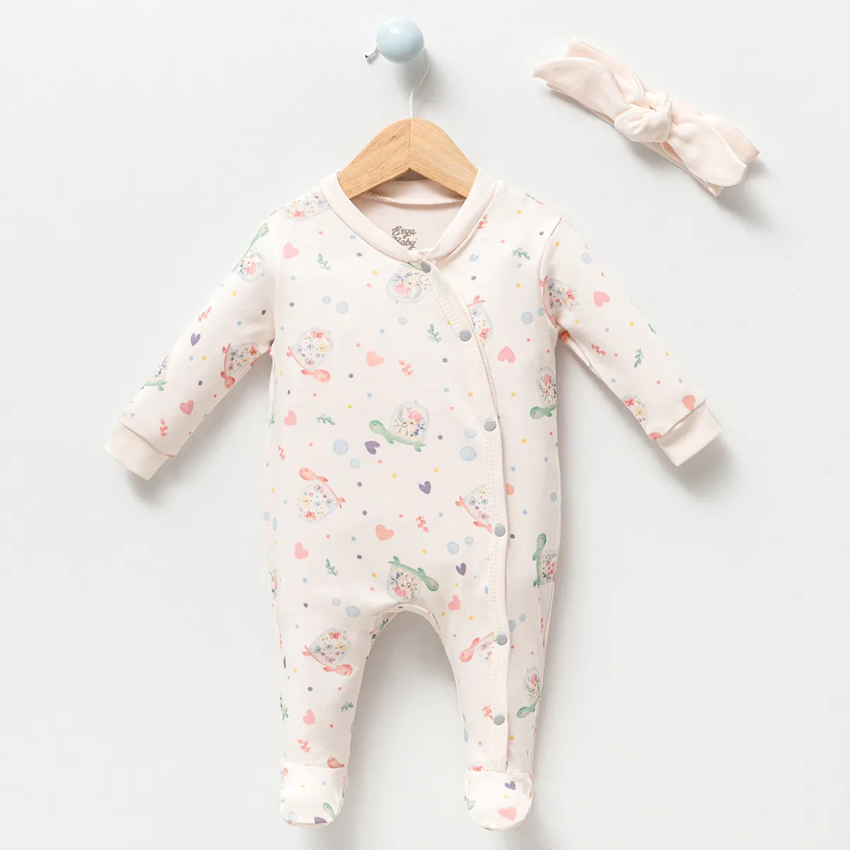 Baby Jumpsuit — Covered feet — 0-3-6 months — 1032EB
